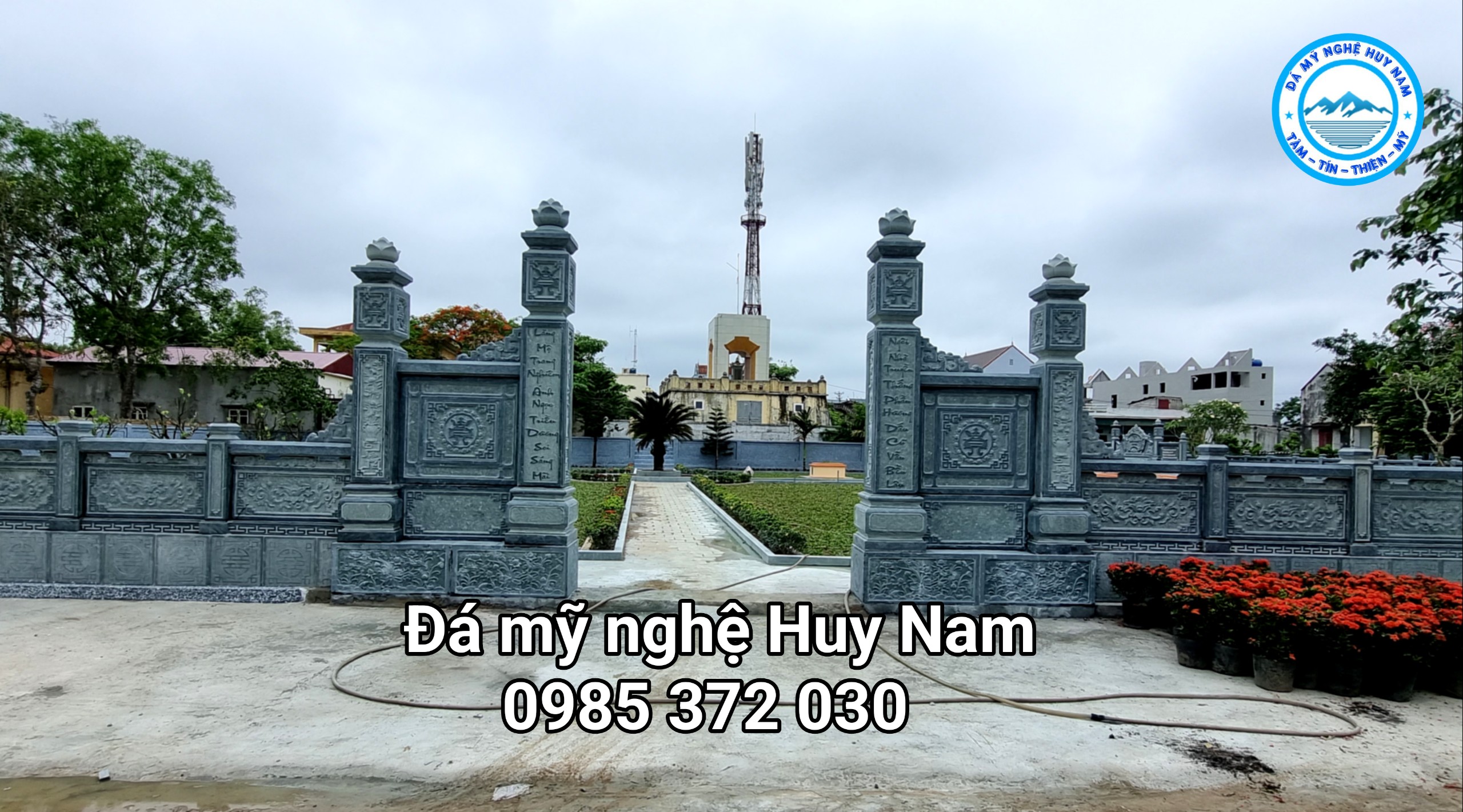 Cách nhận biết và lựa chọn mẫu cổng đá chất lượng nhất 2023 2 khu lang mo me tom da loc hau loc thanh hoa 3