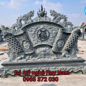 Cuốn thư đá khu lăng mộ họ Nguyễn Xuân tại Nam Định