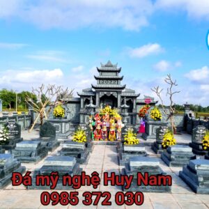 Lăng thờ cánh đá 3 mái khu lăng mộ họ Nguyễn Xuân tại Nam Trực- Nam Định 12 Hoan thanh lap da khu lang mo cho nguyen xuan tai nam dinh 37