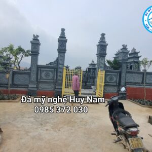 Cổng đá, cột đá xanh rêu 7 khu lang mo da tai nong cong thanh hoa 12