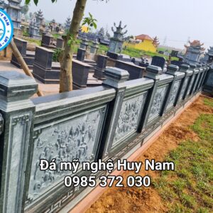 Mẫu Lan can đá chế tác bằng đá xanh rêu 6 khu lang mo da tai nong cong thanh hoa 24