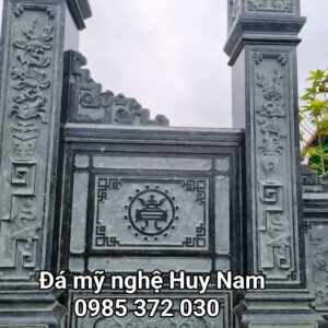 Cổng đá, cột đá xanh rêu 6 khu lang mo da tai nong cong thanh hoa 7