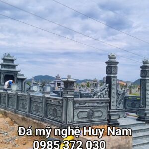 Khu lăng mộ đá gia đình đẹp, chuẩn phong thuỷ