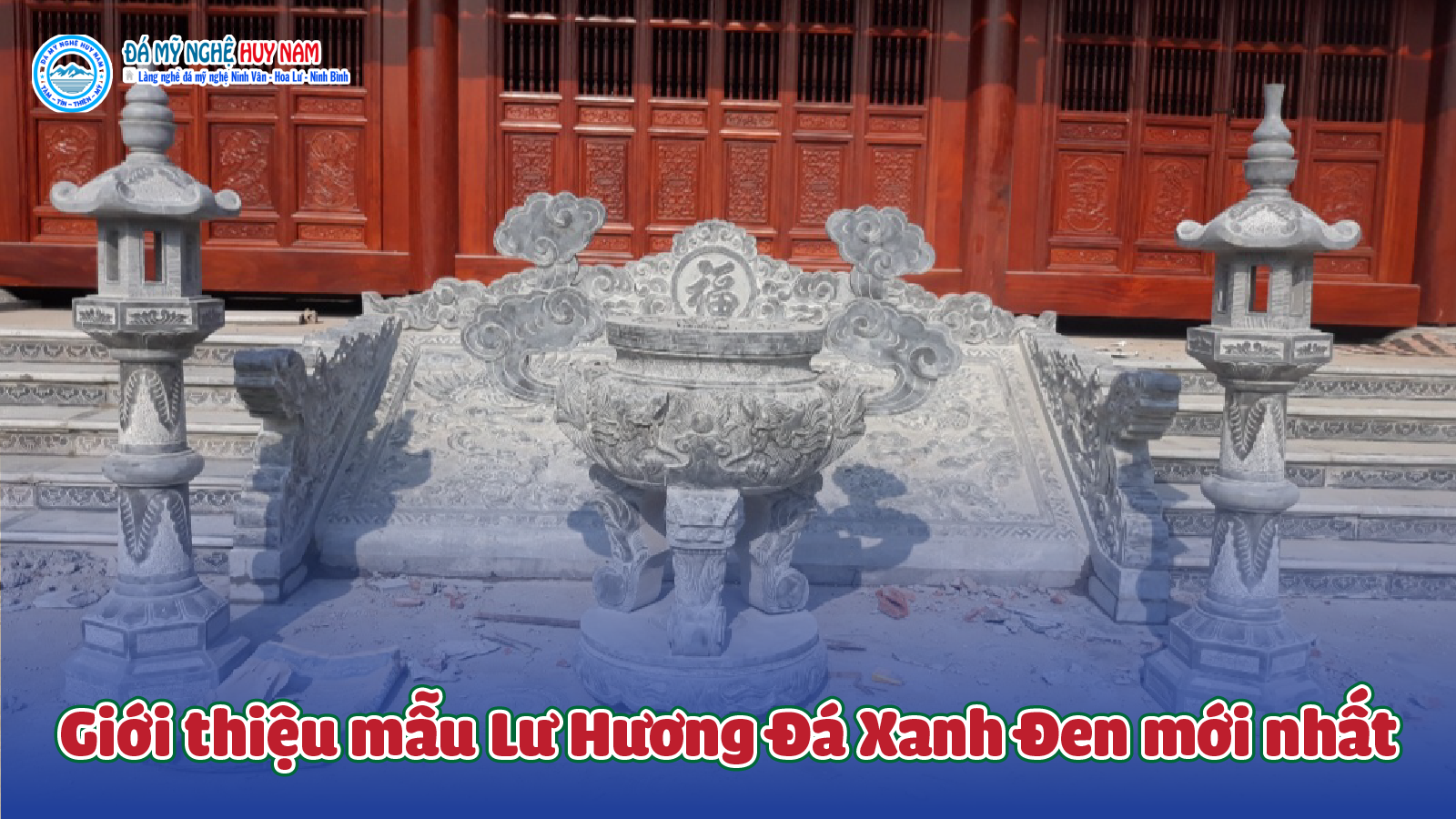Giới thiệu mẫu Lư Hương Đá Xanh Đen mới nhất 35 gioi thieu mau lu huong da xanh den moi nhat 01