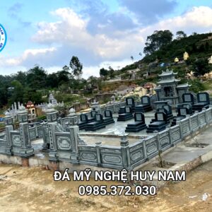 Khuôn viên khu lăng mộ đá đẹp kích thước 10,12×15,4m tại Đức Thọ – Hà Tĩnh 36 Quy trình chuyên nghiệp làm lăng mộ đá mùa Vu Lan