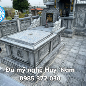 Mẫu mộ đá xanh  bền đẹp 2024