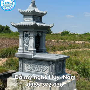 Mộ đá 2 mái đẹp 2 Thiet ke chua co ten 1