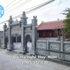 Mẫu Cổng đá tam quan đẹp phù hợp với nhà thờ họ, đình, chùa