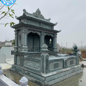 Mẫu mộ đá đôi 2 mái
