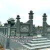 Mẫu cổng đá tứ trụ cho khu lăng mộ đẹp