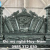 Cuốn thư đá chạm rồng chấn phong thủy đẹp