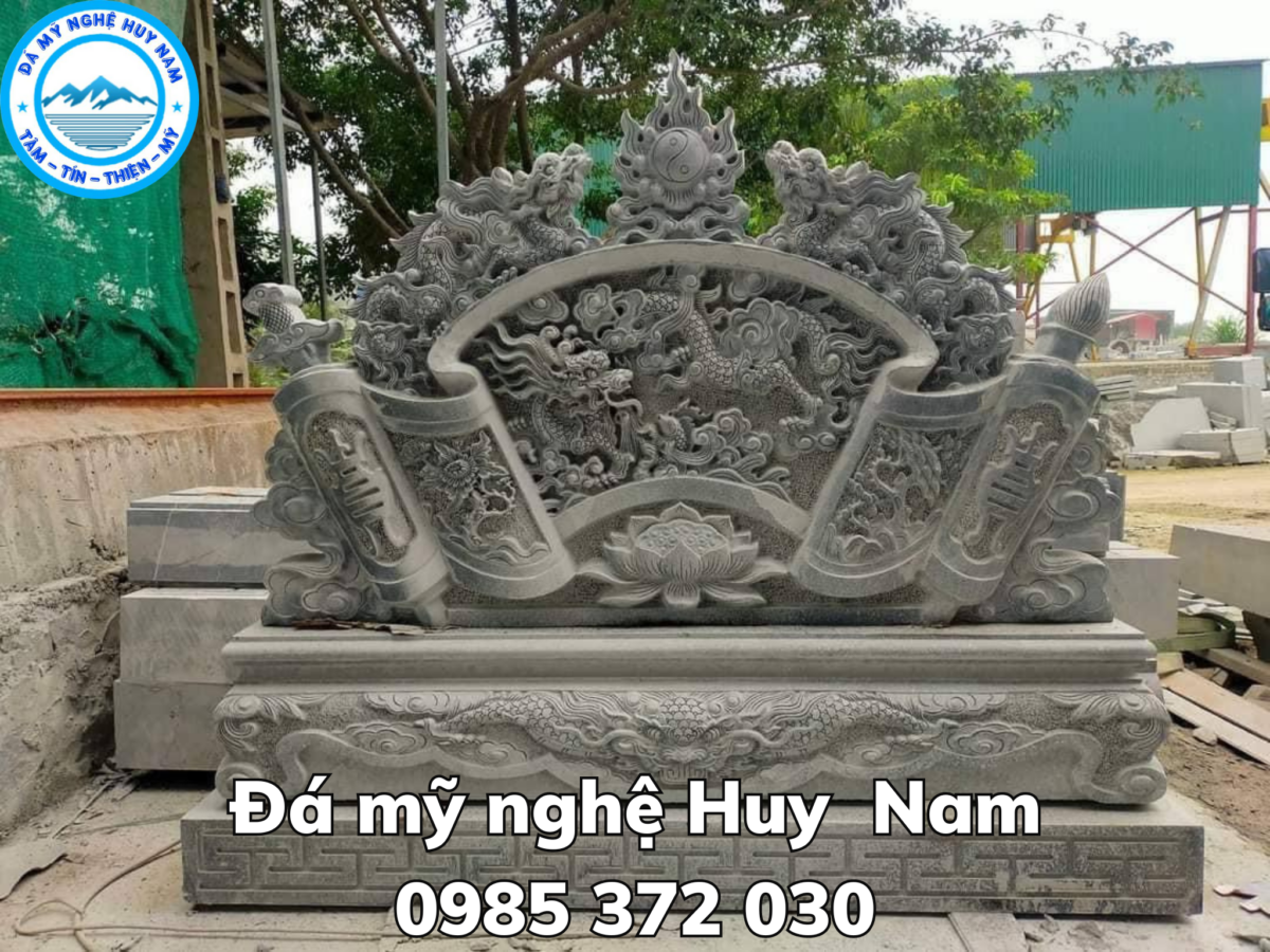 Mẫu Cuốn thư đá cho nhà thờ, khu lăng mộ