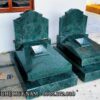 Mộ đá khối hiện đại chất liệu đá xanh ngọc Ấn Độ