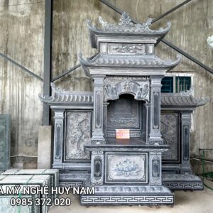Lăng thờ chung 2 mái chùa đẹp - Đá mỹ nghệ Huy Nam