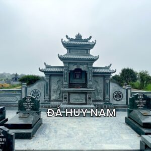 Lăng thờ đá xanh rêu đẹp - Đá mỹ nghệ Huy Nam