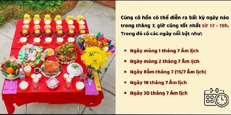 Bài Văn Khấn Cúng Cô Hồn Tháng 7 Đầy Đủ, Đúng Nghi Lễ 10 Thời gian cúng cô hồn tháng 7 âm lịch